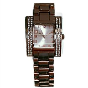 NEW Rose Gold Quartz Watch chain link square face